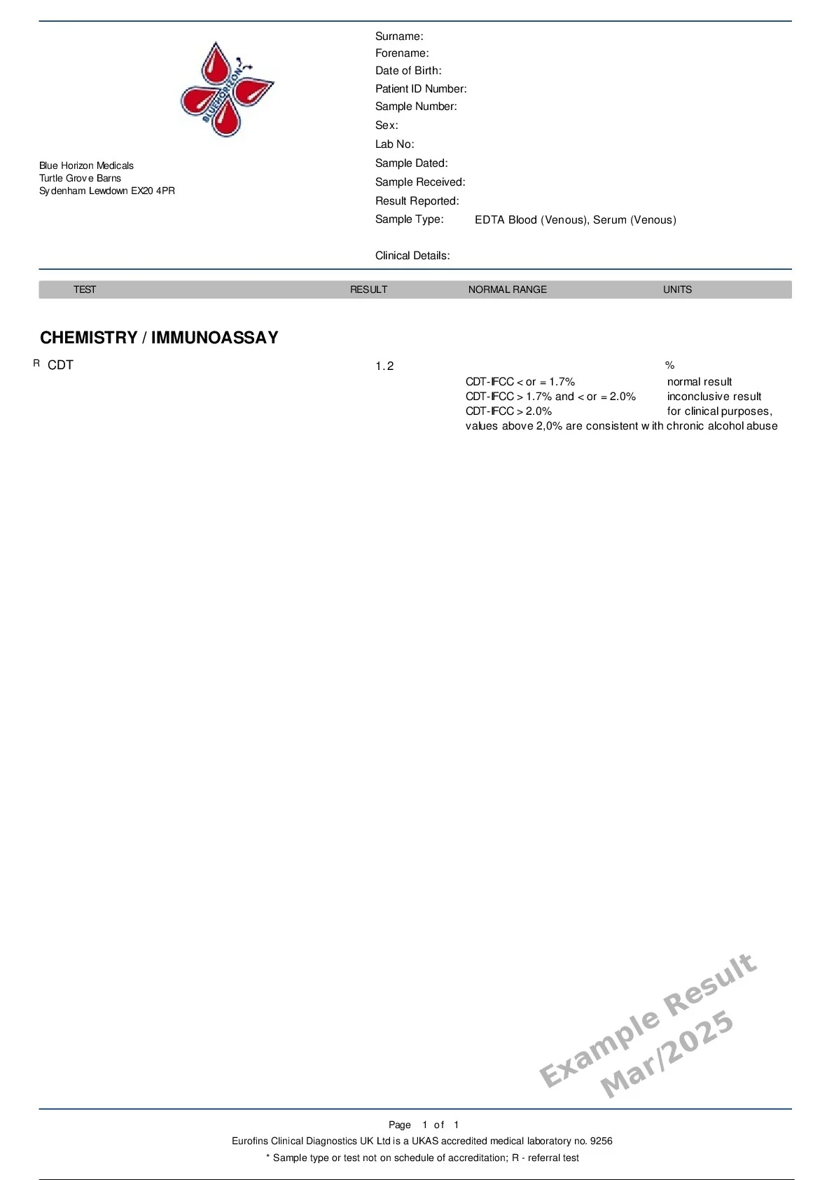 Carbohydrate Deficient Transferrin (CDT) - Image 4